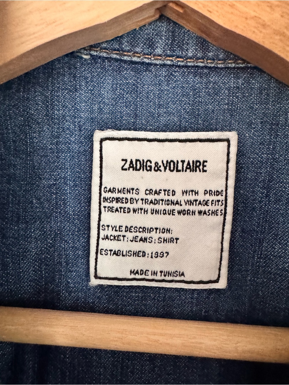 Zadig & Voltaire Toky Ruffle Denim Shirt - Picture 6 of 11